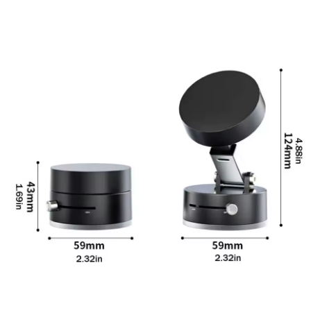 Soporte Magnético al Vacío 360° – Ventosa Fuerte y Plegable para Teléfono Móvil