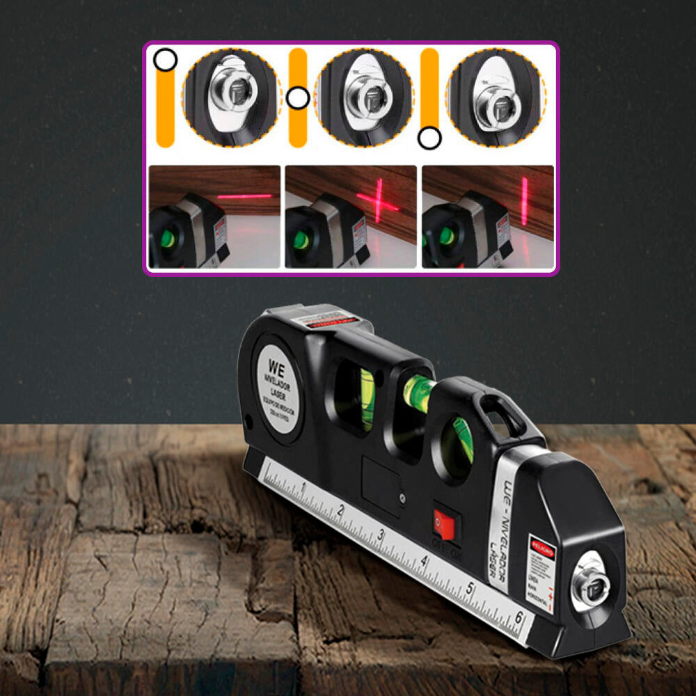 Nivel Láser, Herramienta para Bricolaje, Pintura y Pladur con Puntero Preciso