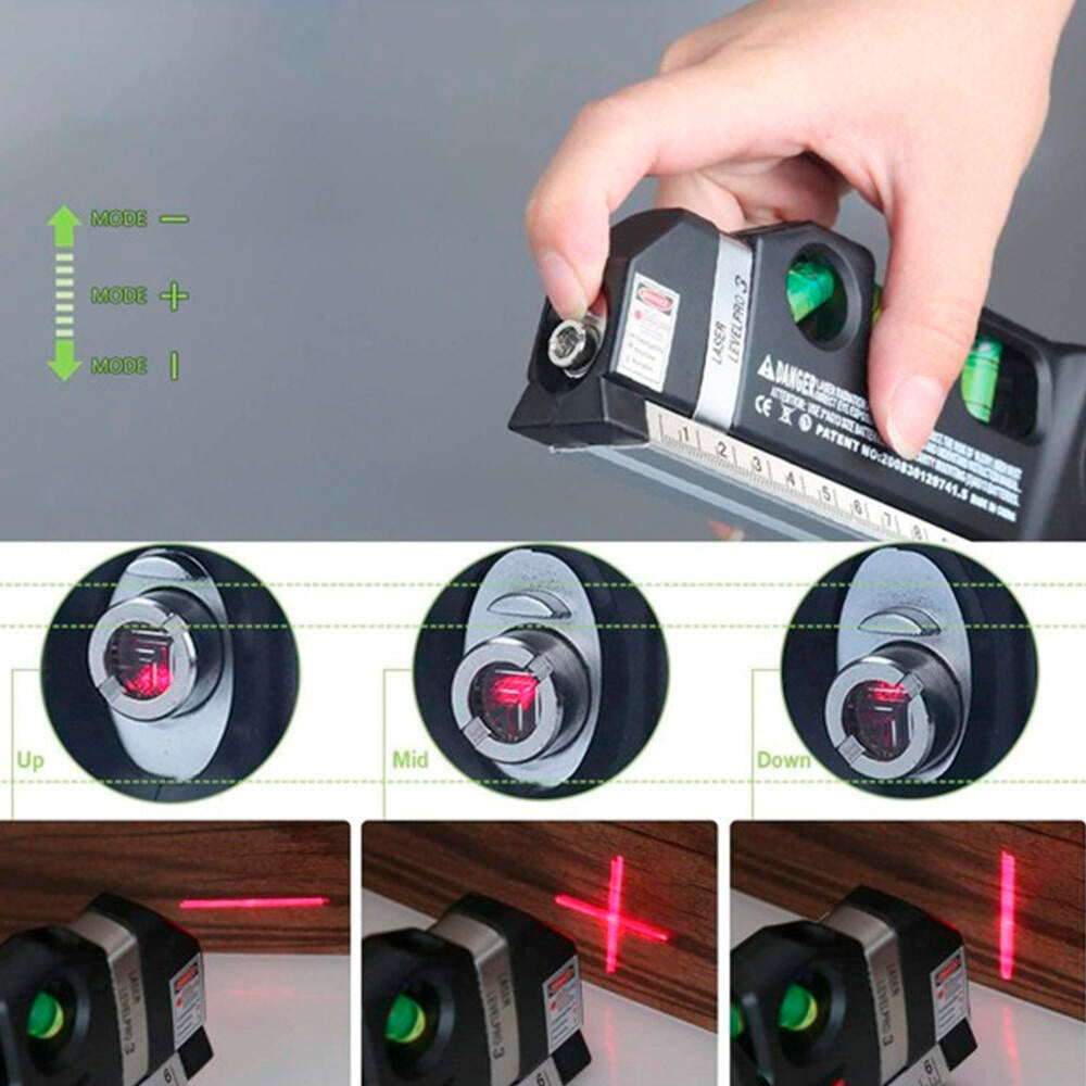 Nivel Láser, Herramienta para Bricolaje, Pintura y Pladur con Puntero Preciso