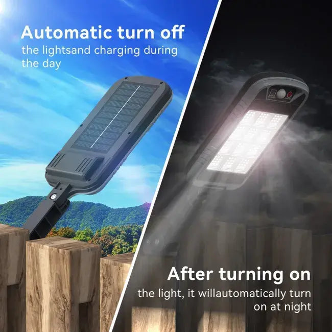 Luz solar para exteriores con sensor de movimiento mcon 3 modos, luz blanca, 144 LED