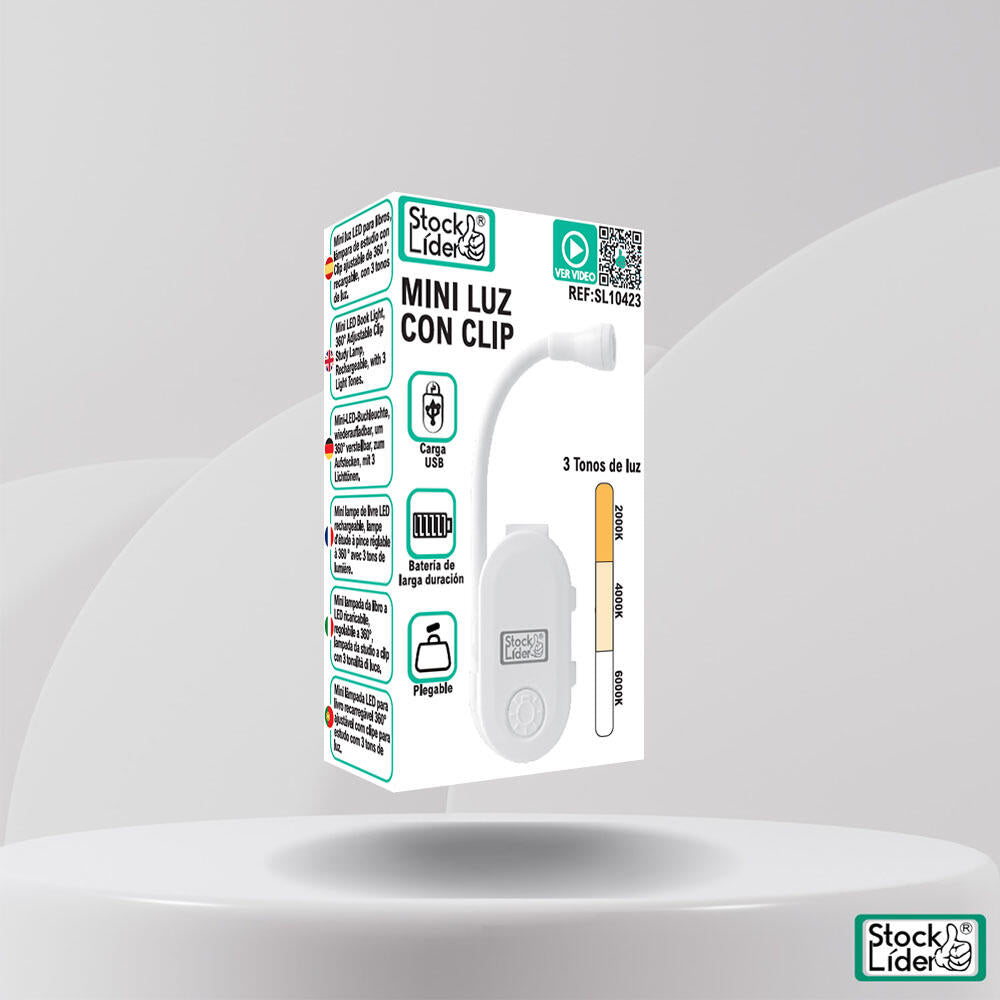 Mini luz con clip