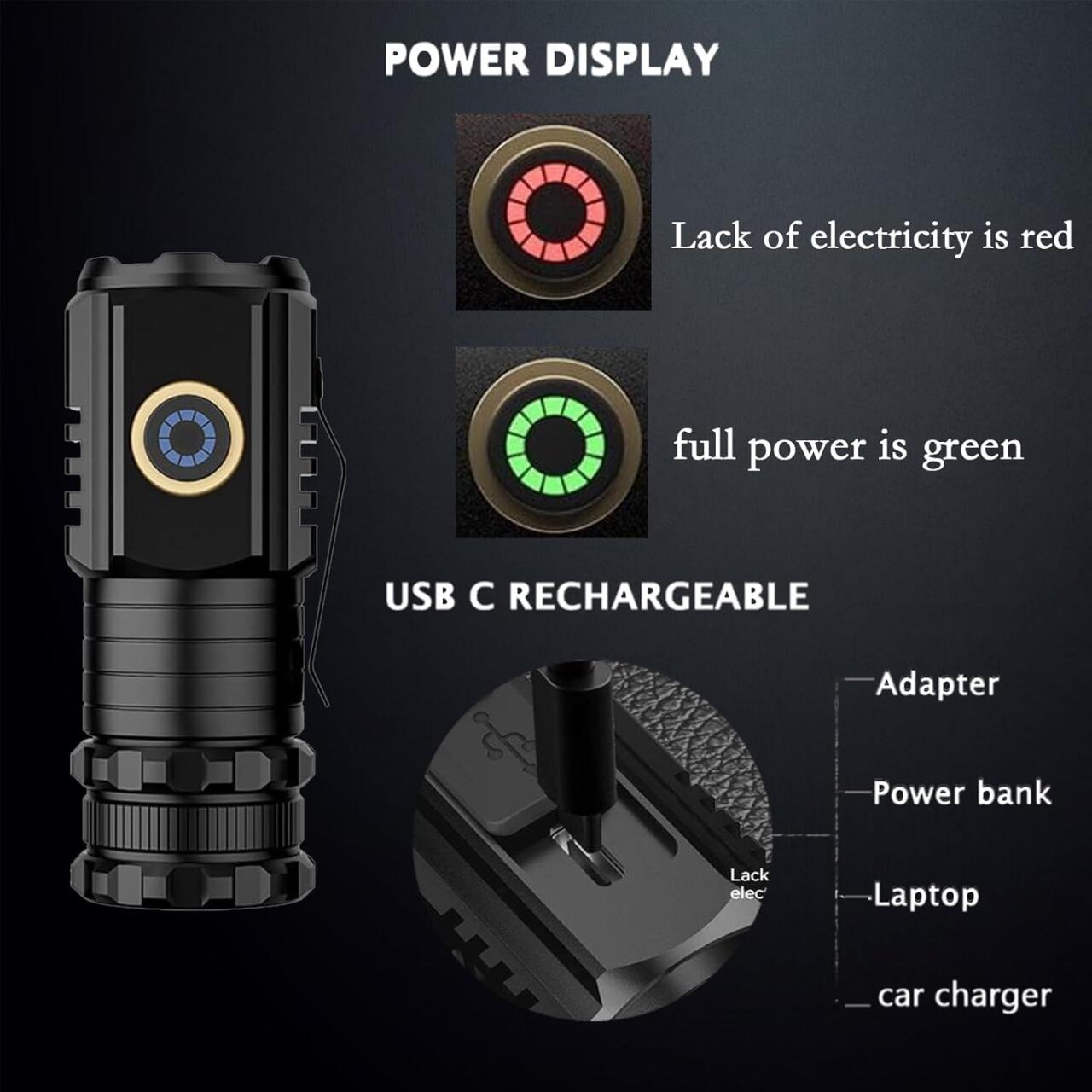 Mini Linterna Súper Brillante