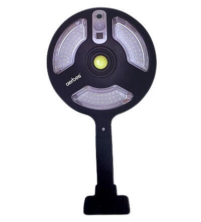 Lámpara solar recargable redondo con mando