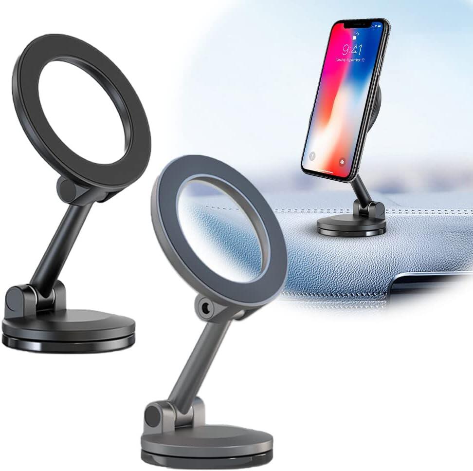 soportes magnético de tablero para auto con rotación de 360°