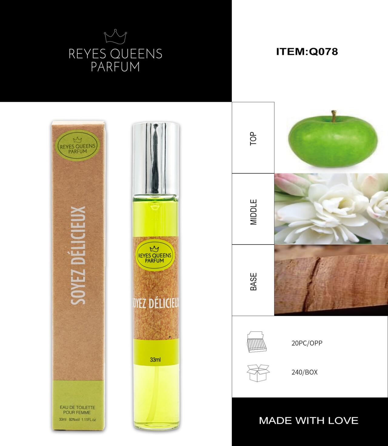 Perfume Eau de Toilette Soyez Délicieux pour Femme 33ml – Dulzura Irresistible en Formato Compacto