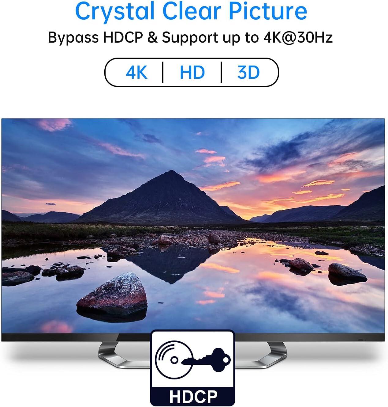 Divisor HDMI 4K – 1 Entrada a 2 Salidas Simultáneas