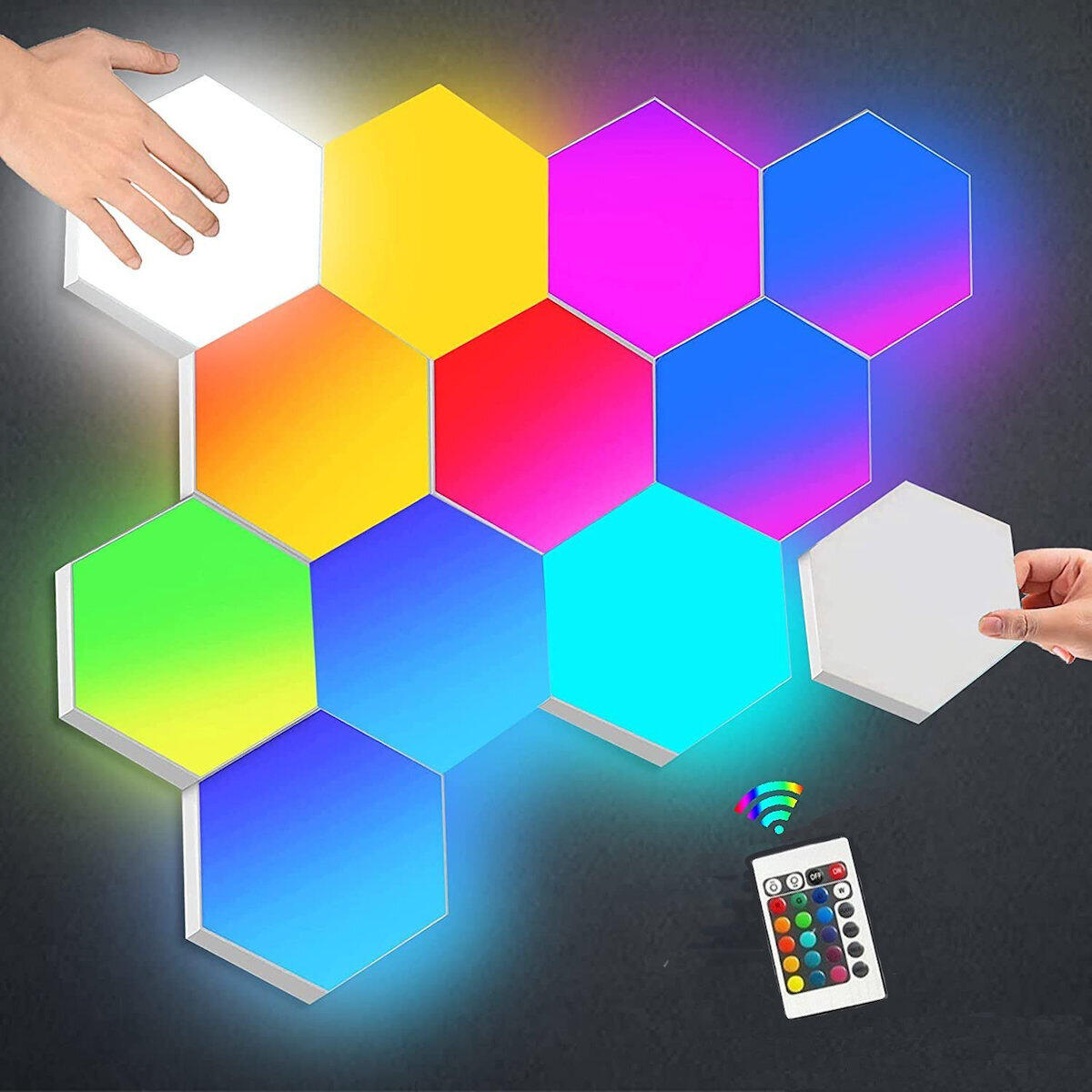 Luces Decorativas Hexagonales.