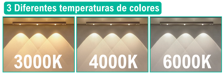 Luces inteligentes con sensor de movimiento 3 bombillas