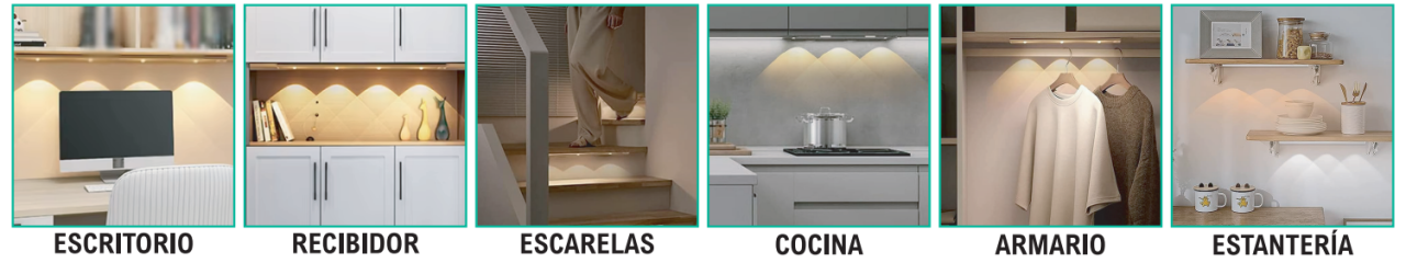 Luces inteligentes con sensor de movimiento 3 bombillas