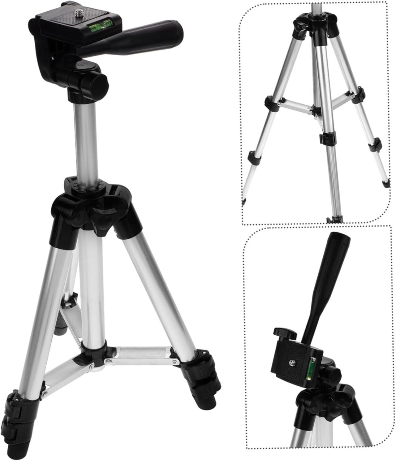 Trípode de Aluminio 120 cm – Ligero, Estable y Compatible con Todo