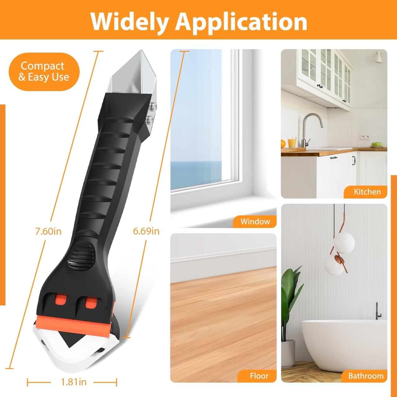 Herramienta de calafateo de silicona 3 en 1