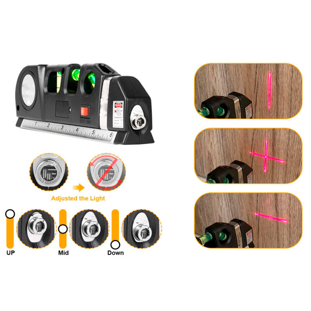Nivel Láser, Herramienta para Bricolaje, Pintura y Pladur con Puntero Preciso