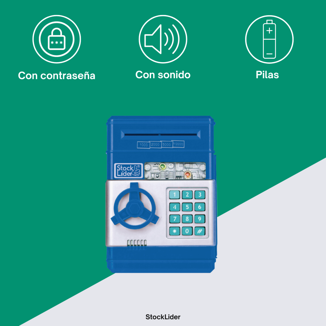 Hucha electrónica con contraseña