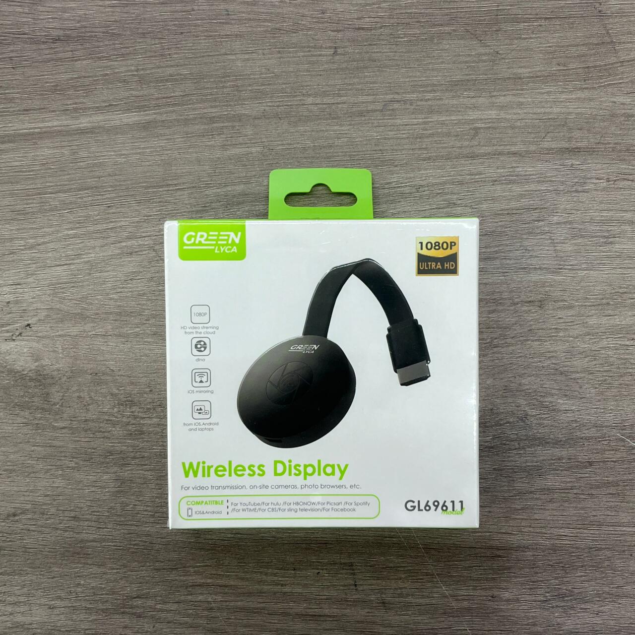 Transmisor de vídeo Streaming Full HD 1080p con Wireless Display y Conexión HDMI