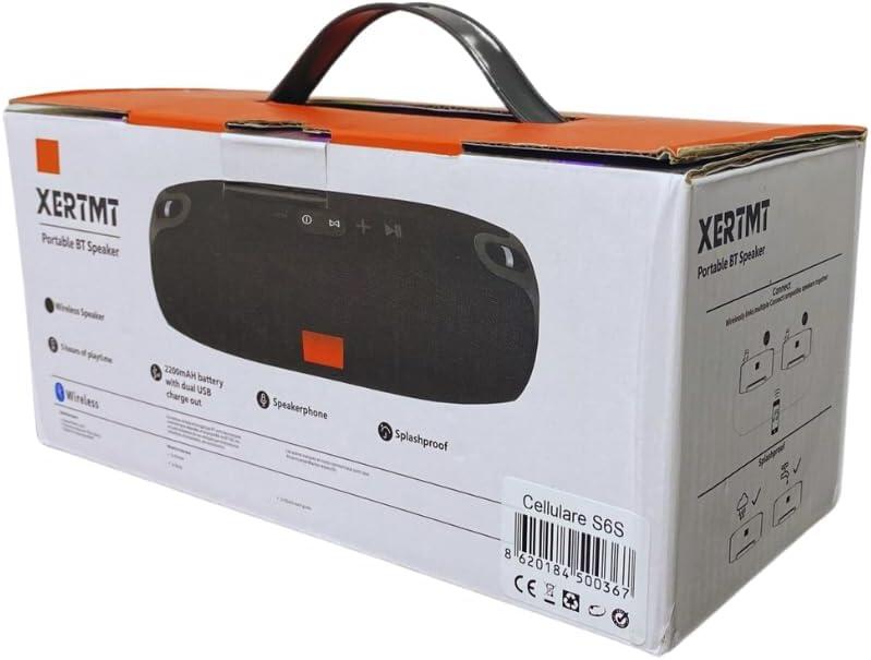 Altavoz Bluetooth XERTMT + caja de cartón resistente (ID: 11913, SKU: CAJAEMBALAJE)