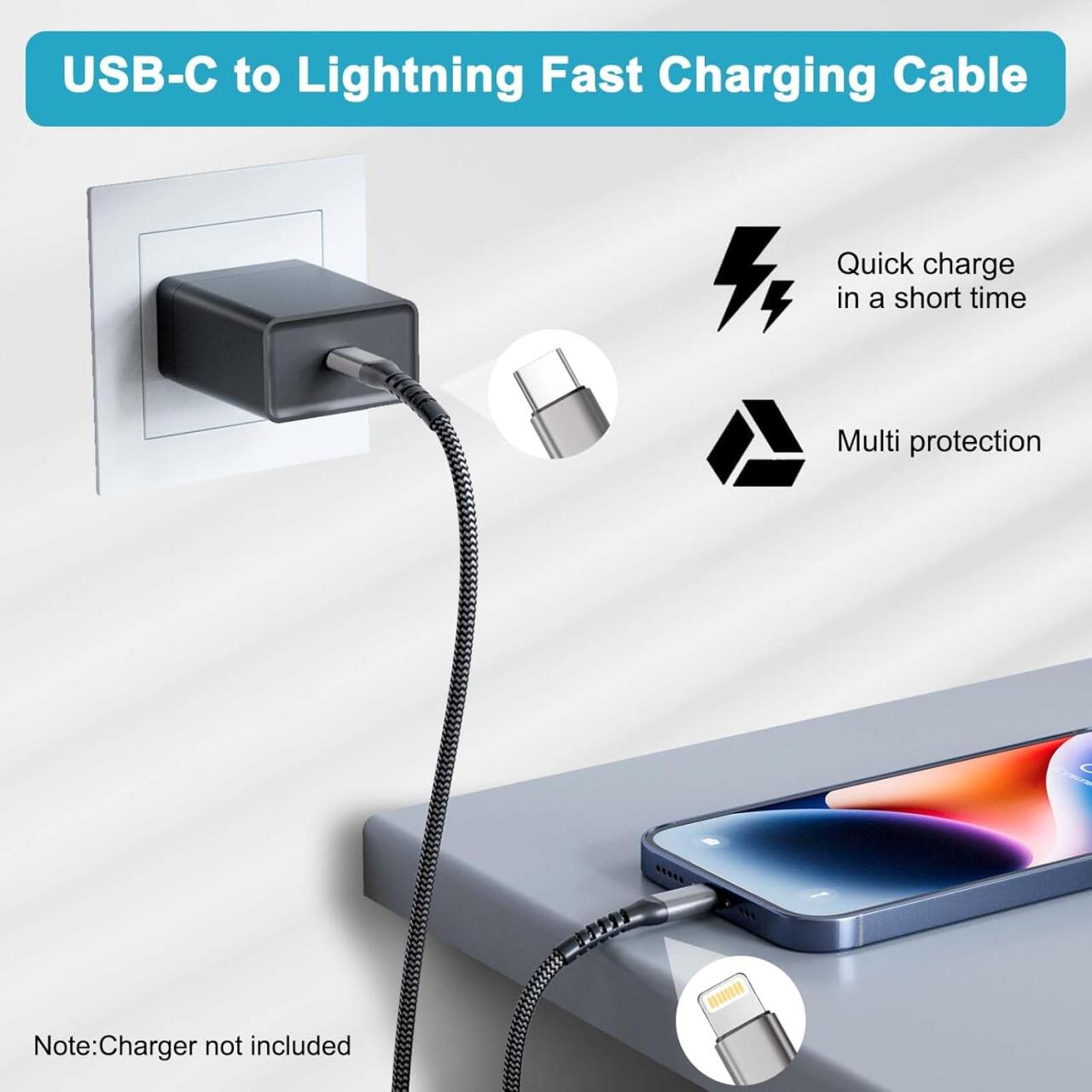 Cable USB-C a Lightning 1.2m