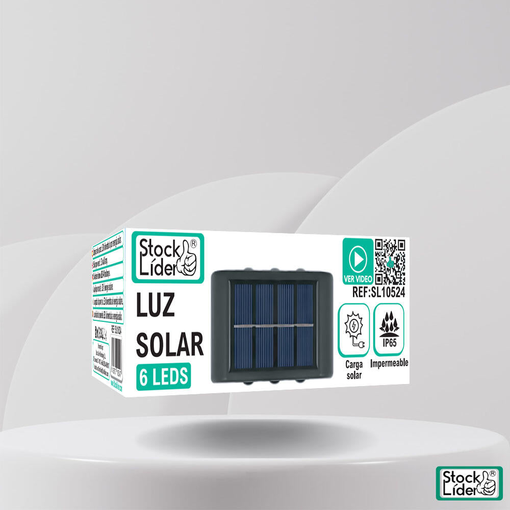 Luz solar 6 LEDS