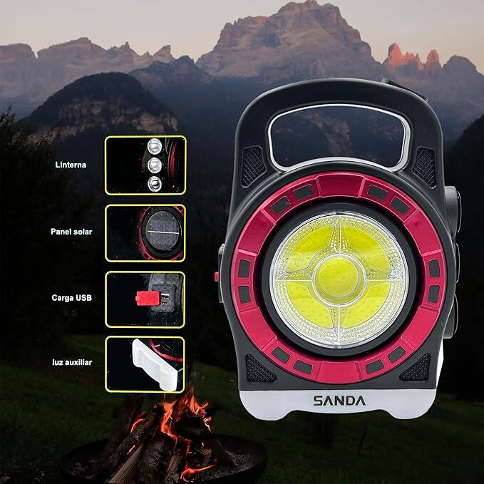 Linterna solar multiuso