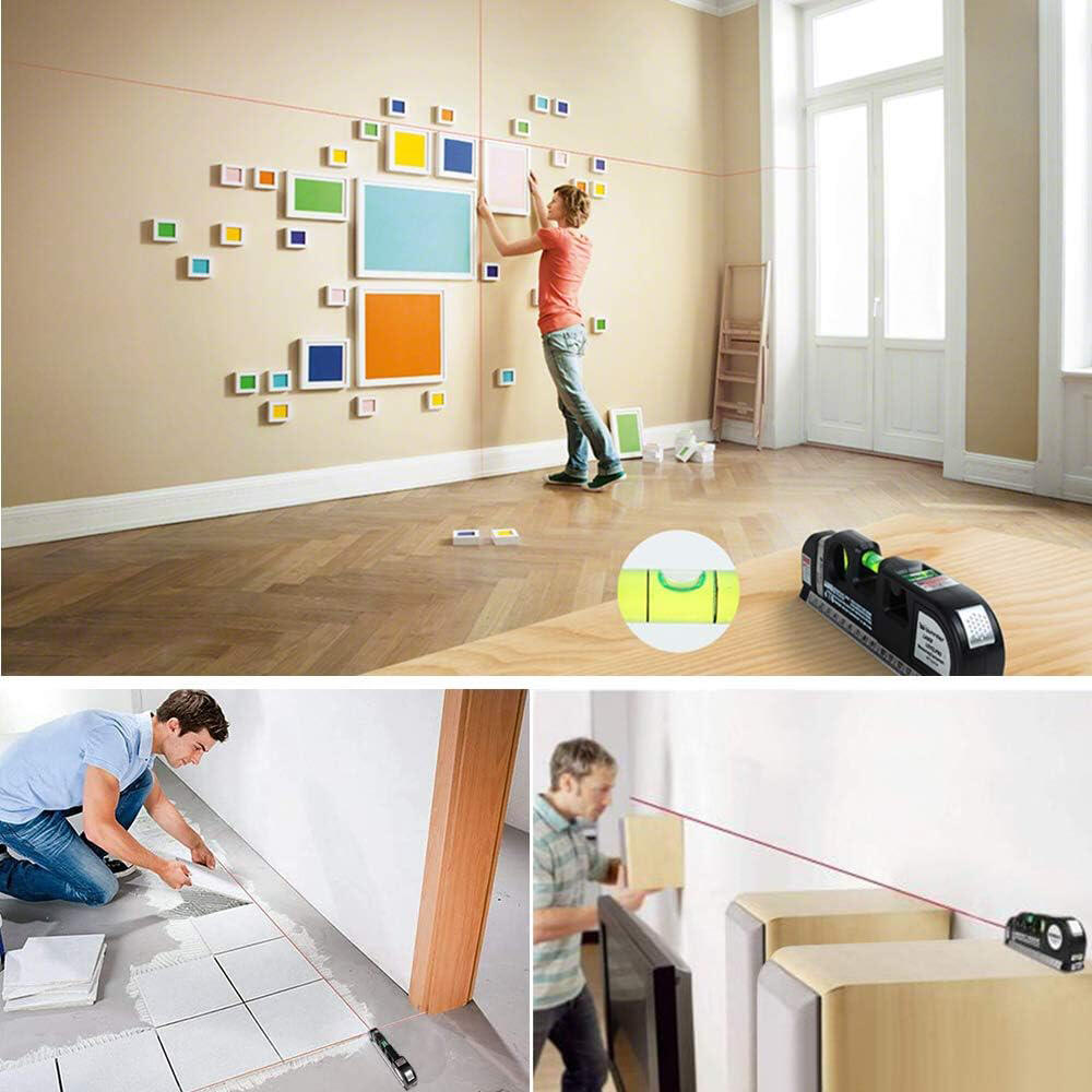 Nivel Láser, Herramienta para Bricolaje, Pintura y Pladur con Puntero Preciso