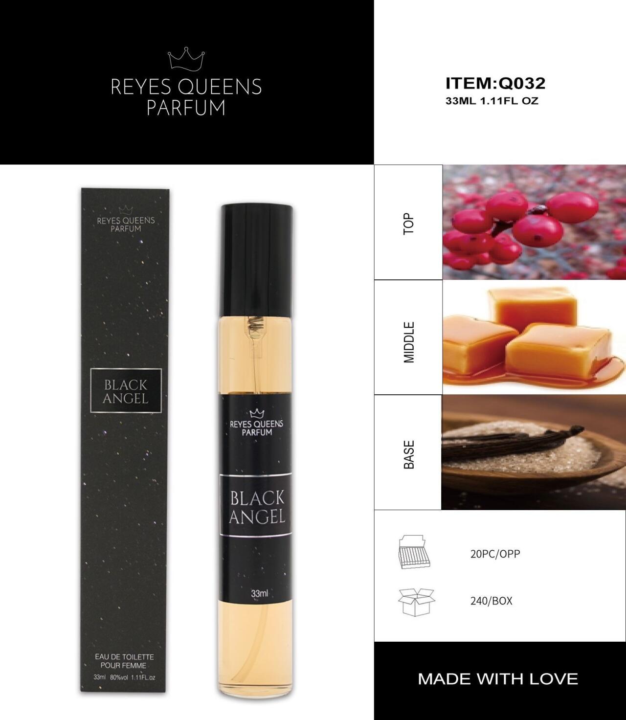 Perfume Eau de Toilette Angel Black pour Femme 33ml – Elegancia Femenina en Formato Compacto